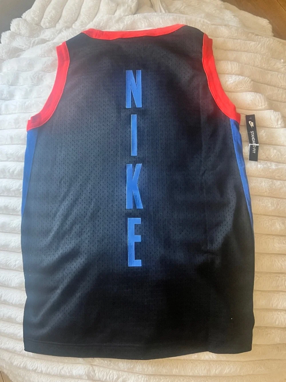 Nike Basketball Jersey, Felt /FluffyLogo , Y2K, Stylish, Coupe Standard